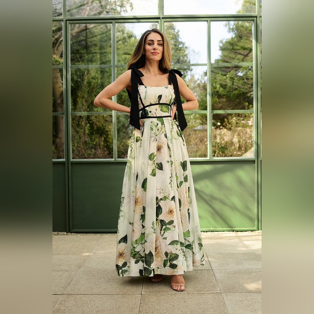 ISO Karen Millen x Lydia Spring Floral Dress